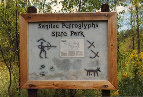 sanilac petroglyphs michigan.